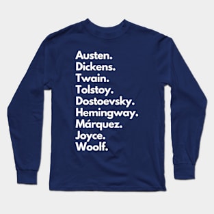 Great Writers of History Long Sleeve T-Shirt